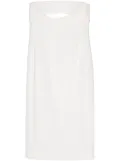 Saint Laurent silk midi dress - White