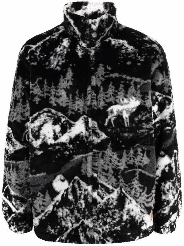 mountain print jacket