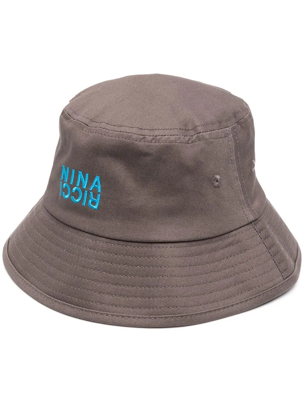 

Nina Ricci gorro de pescador con logo bordado - Gris