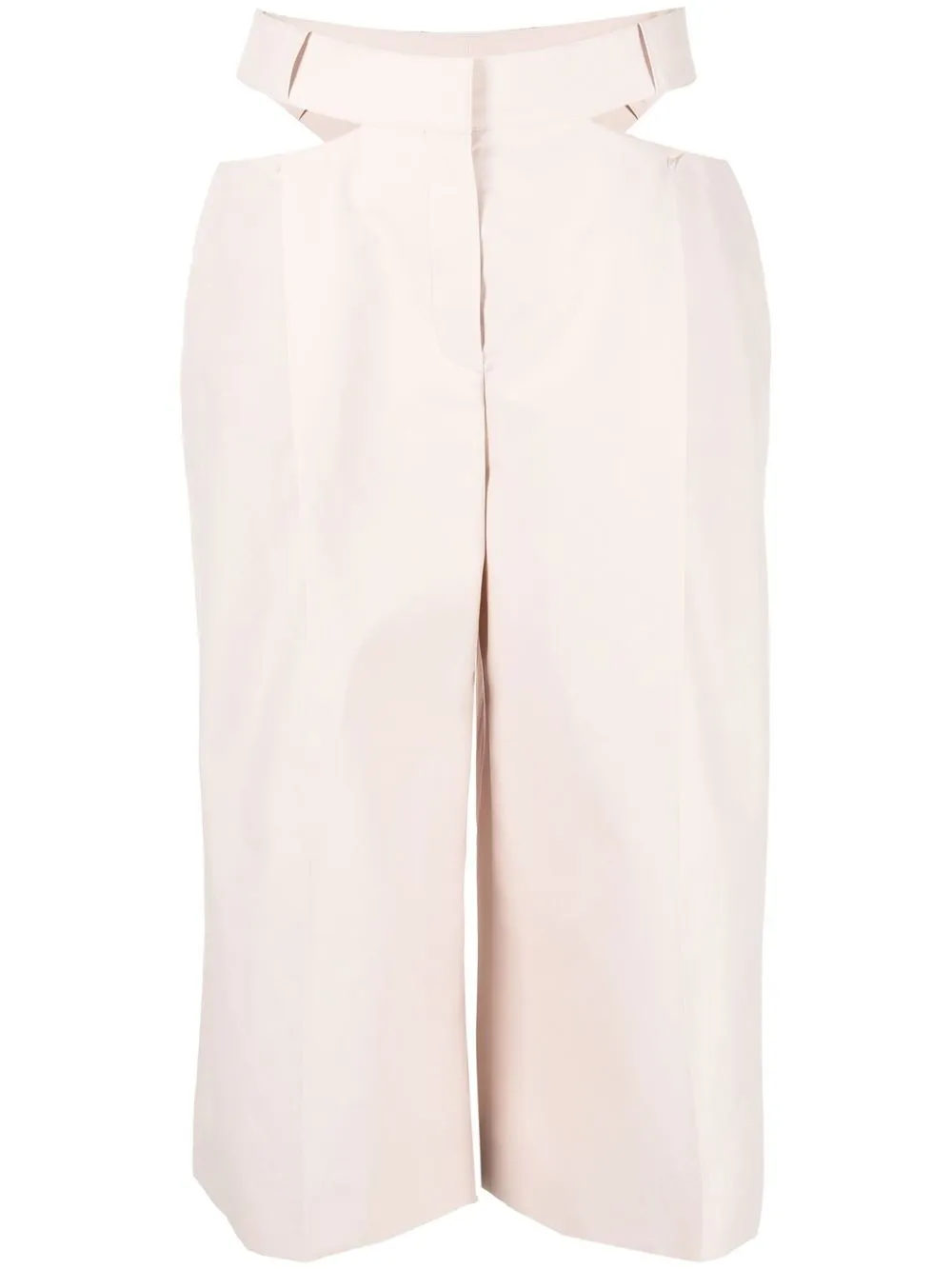 

Nina Ricci cropped cut-out detail trousers - Pink