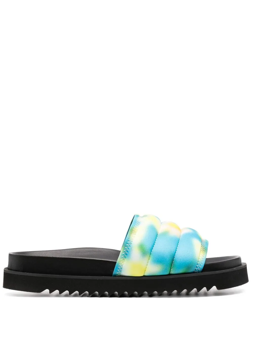 

Nina Ricci flip flops con estampado tie-dye - Verde