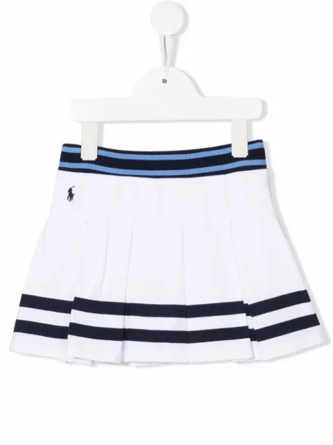 Ralph Lauren Kids تنورة بقصة A وكسرات