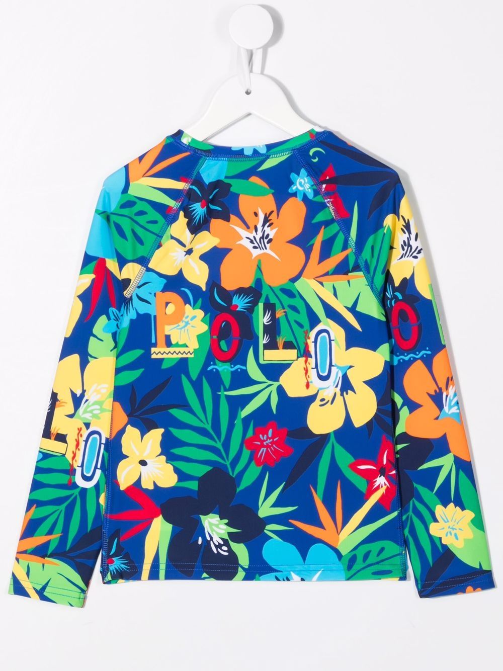 Ralph Lauren Kids Zwemtop met bloemenprint - Blauw