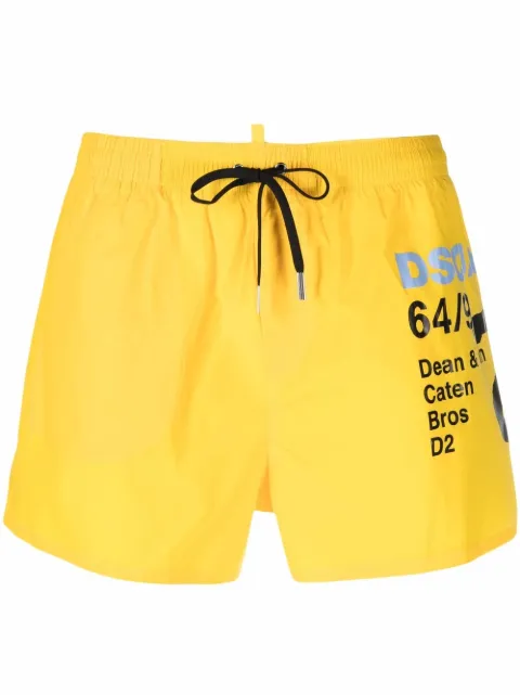 Dsquared2 شورت سباحة بطبعة شعار الماركة