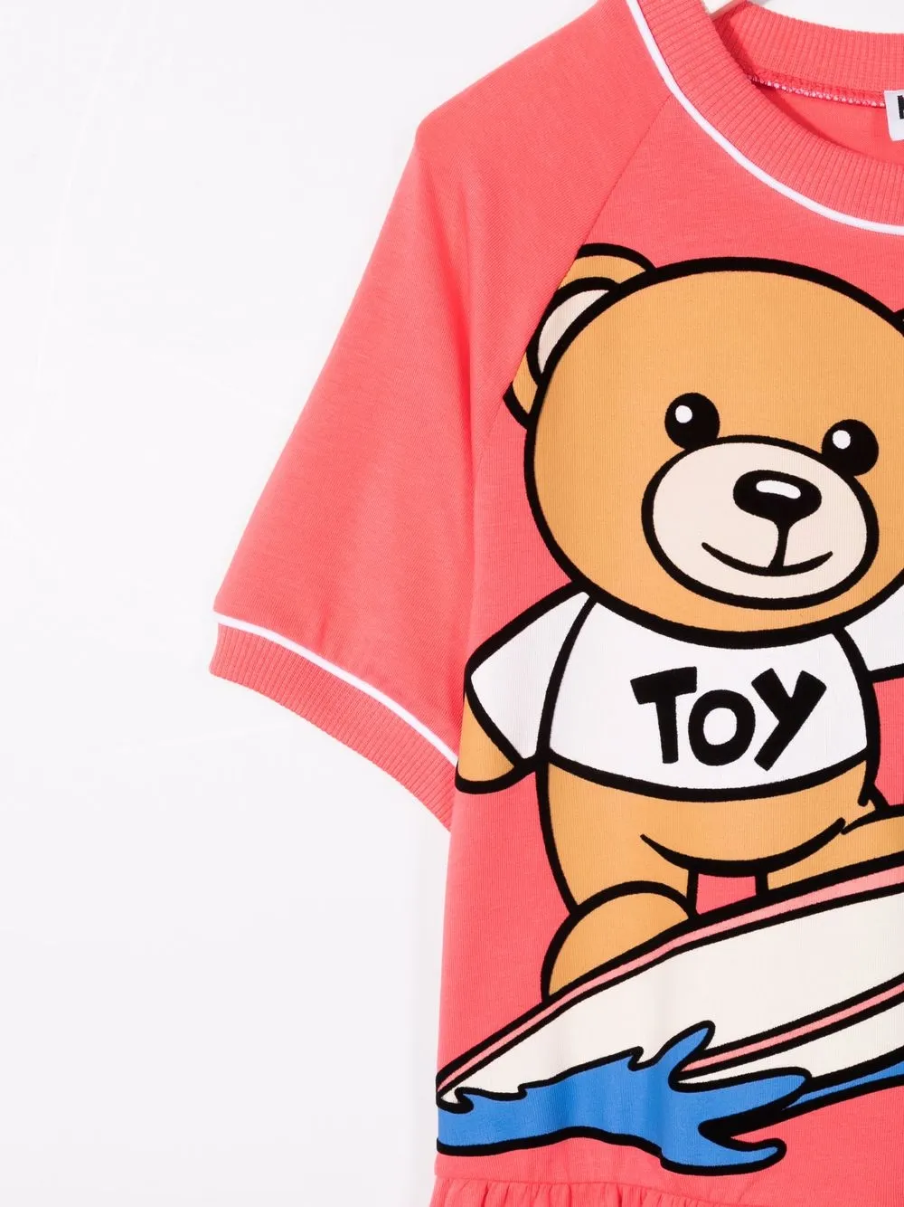 фото Moschino kids платье toy bear surf