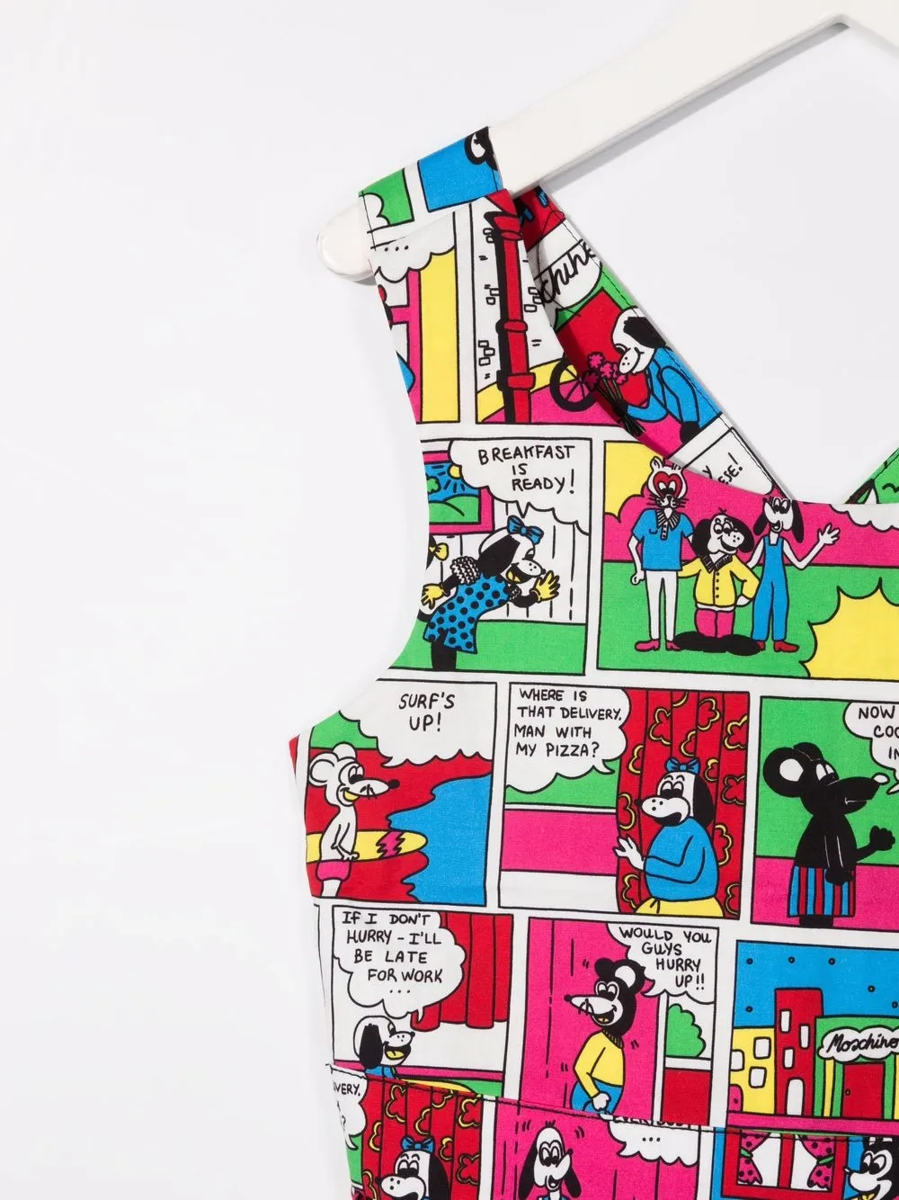 фото Moschino kids платье с принтом