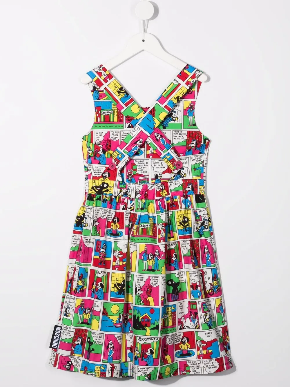 фото Moschino kids платье с принтом