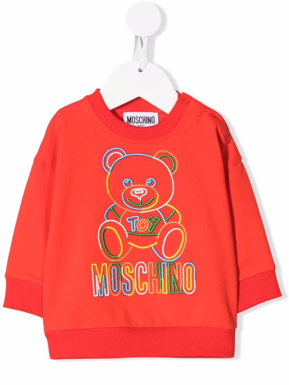 фото Moschino kids толстовка с вышитым логотипом