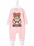 Moschino Kids Toy Bear print pajama - Pink