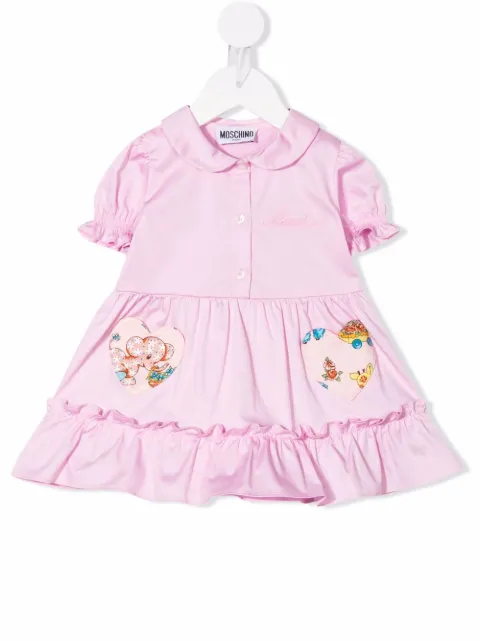Moschino Kids Abito con ricamo