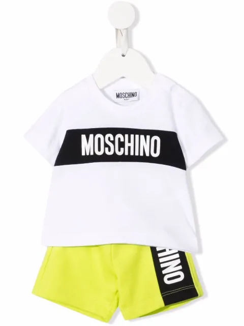 Moschino Kids طقم قطعتان بطبعة شعار الماركة