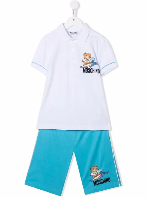 Moschino Kids بدلة رياضية بطبعة تيدي