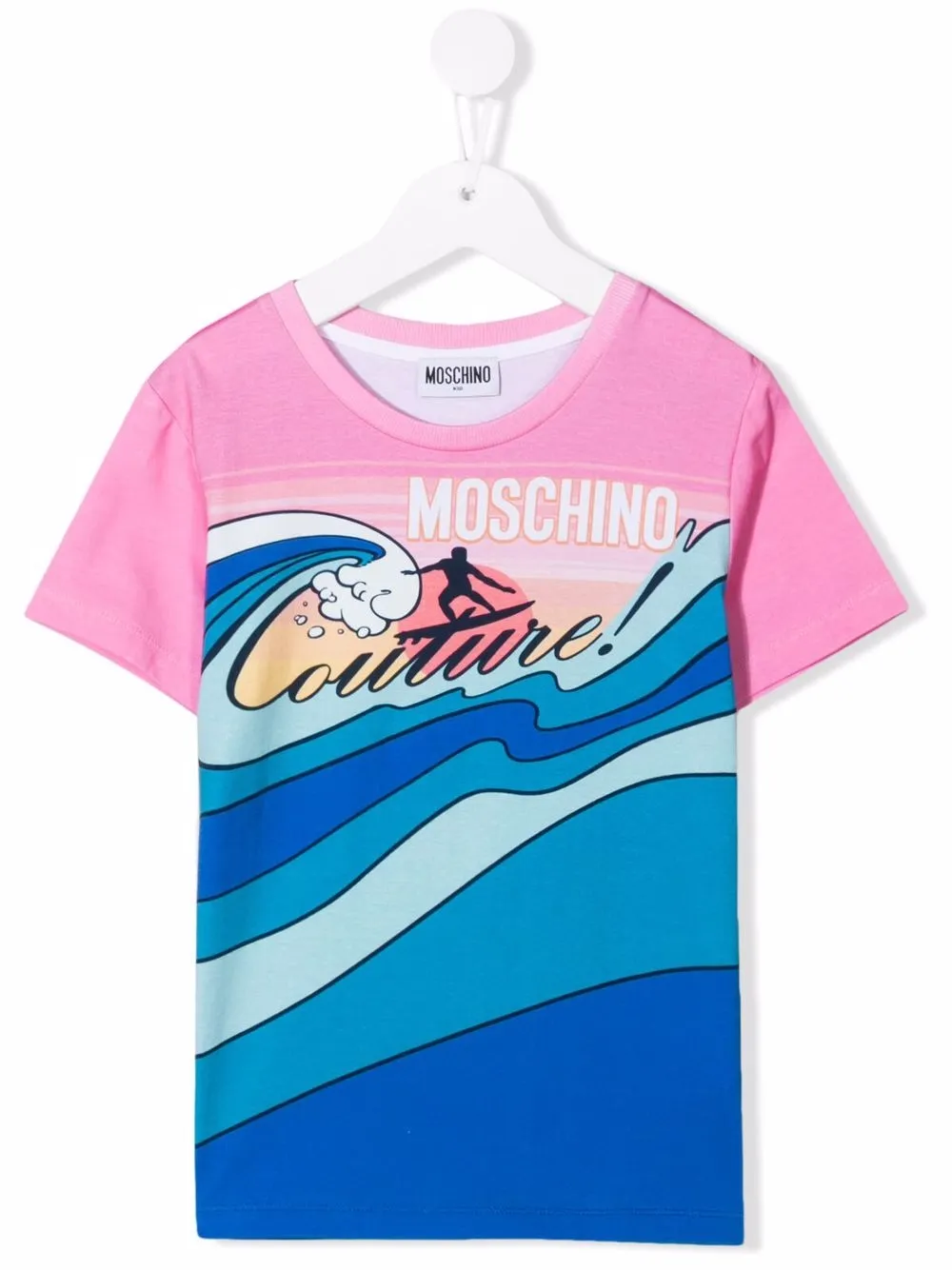 

Moschino Kids logo-print T-shirt - Pink