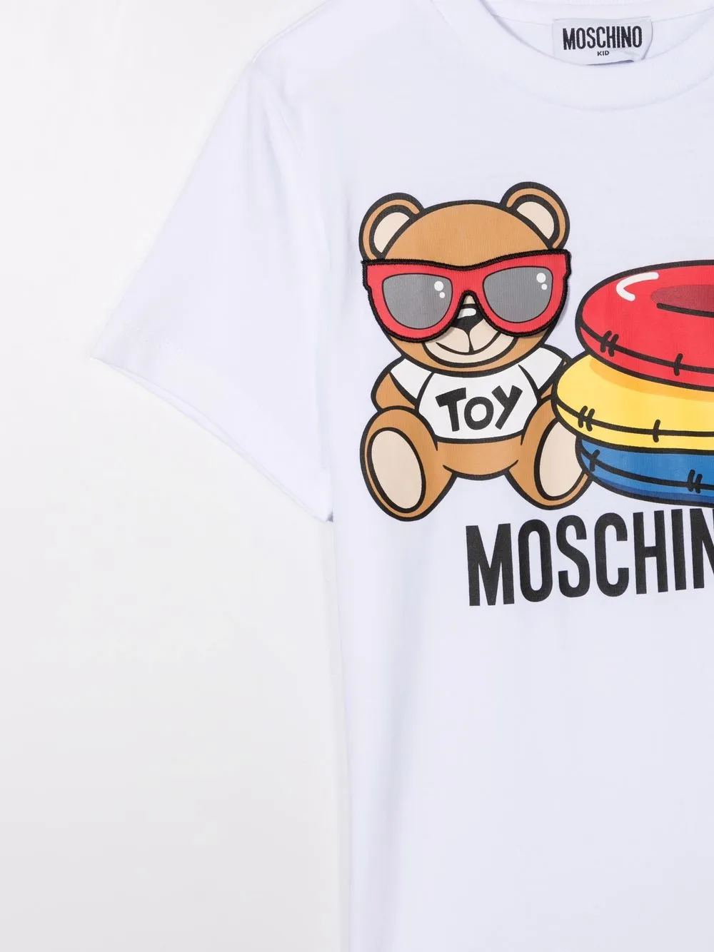 фото Moschino kids футболка с логотипом