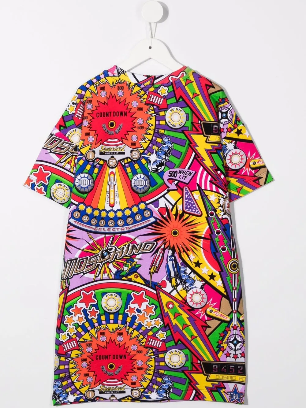 фото Moschino kids платье с принтом countdown