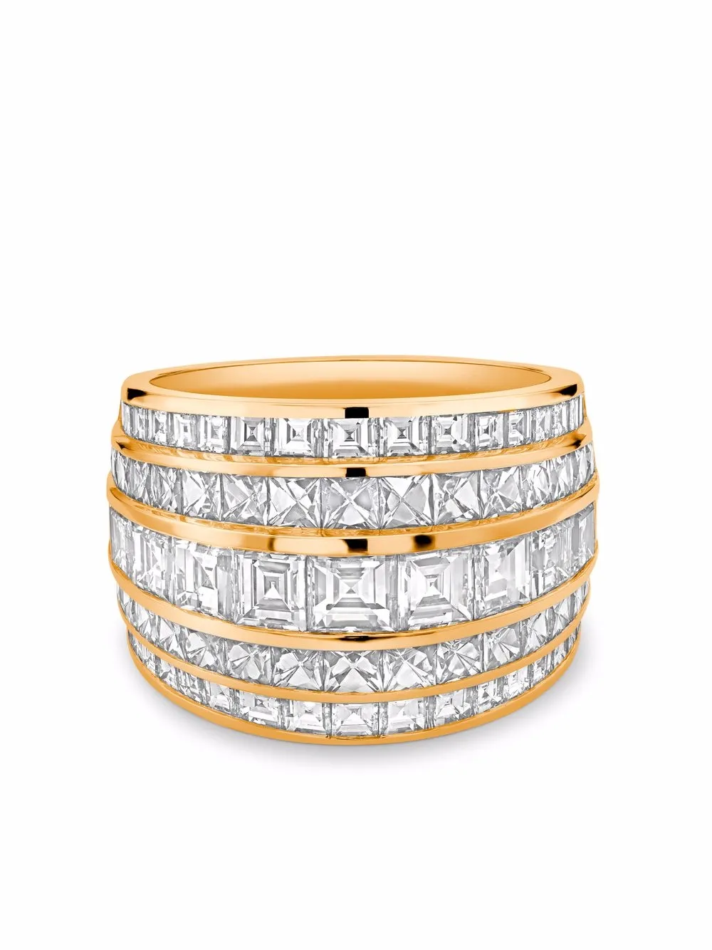 Pragnell 18kt rose gold Manhattan diamond ring | Pink | Image 1