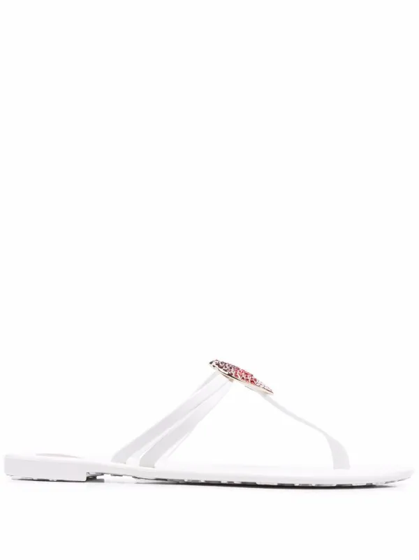 Crystal hot sale thong sandals