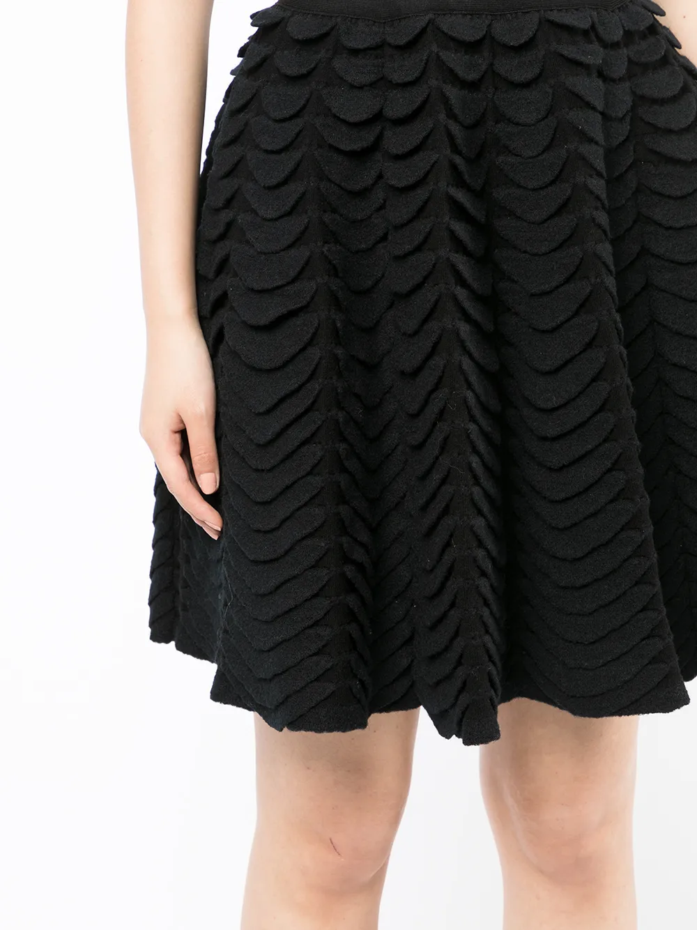 фото Alaïa pre-owned юбка мини с фестонами