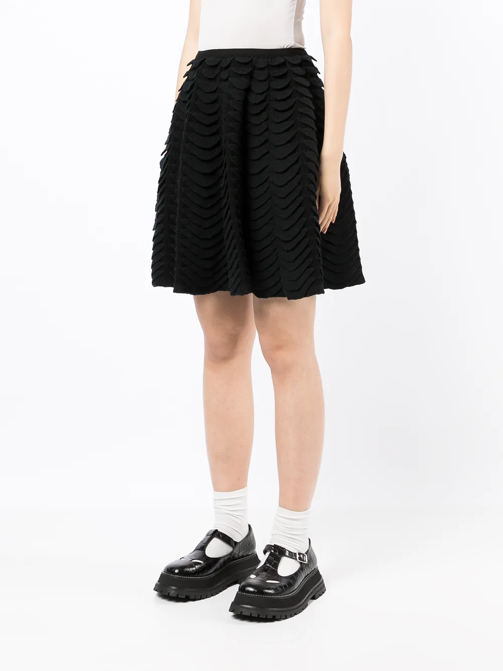 фото Alaïa pre-owned юбка мини с фестонами