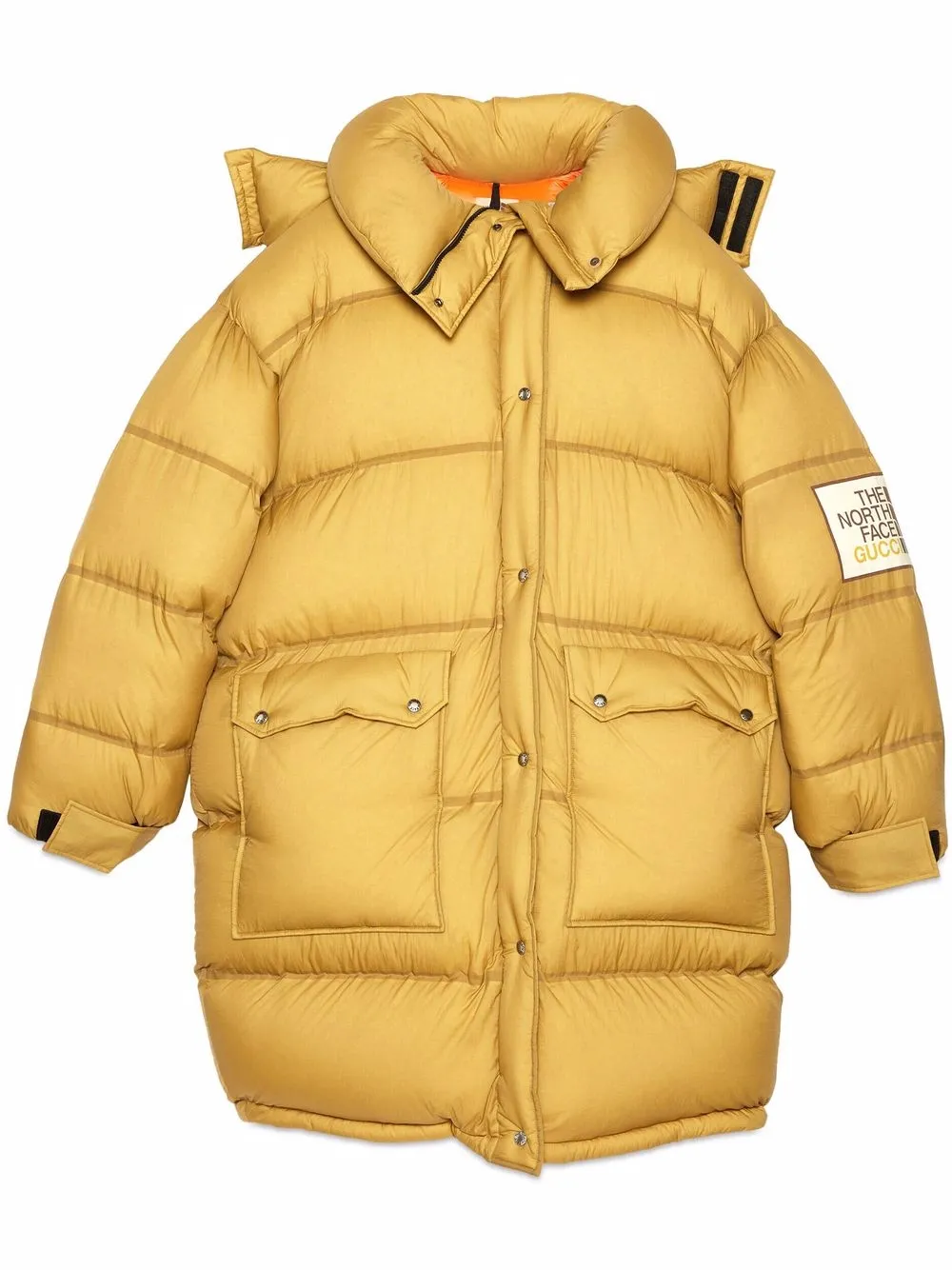 Shop Gucci x The North Face padded coat 