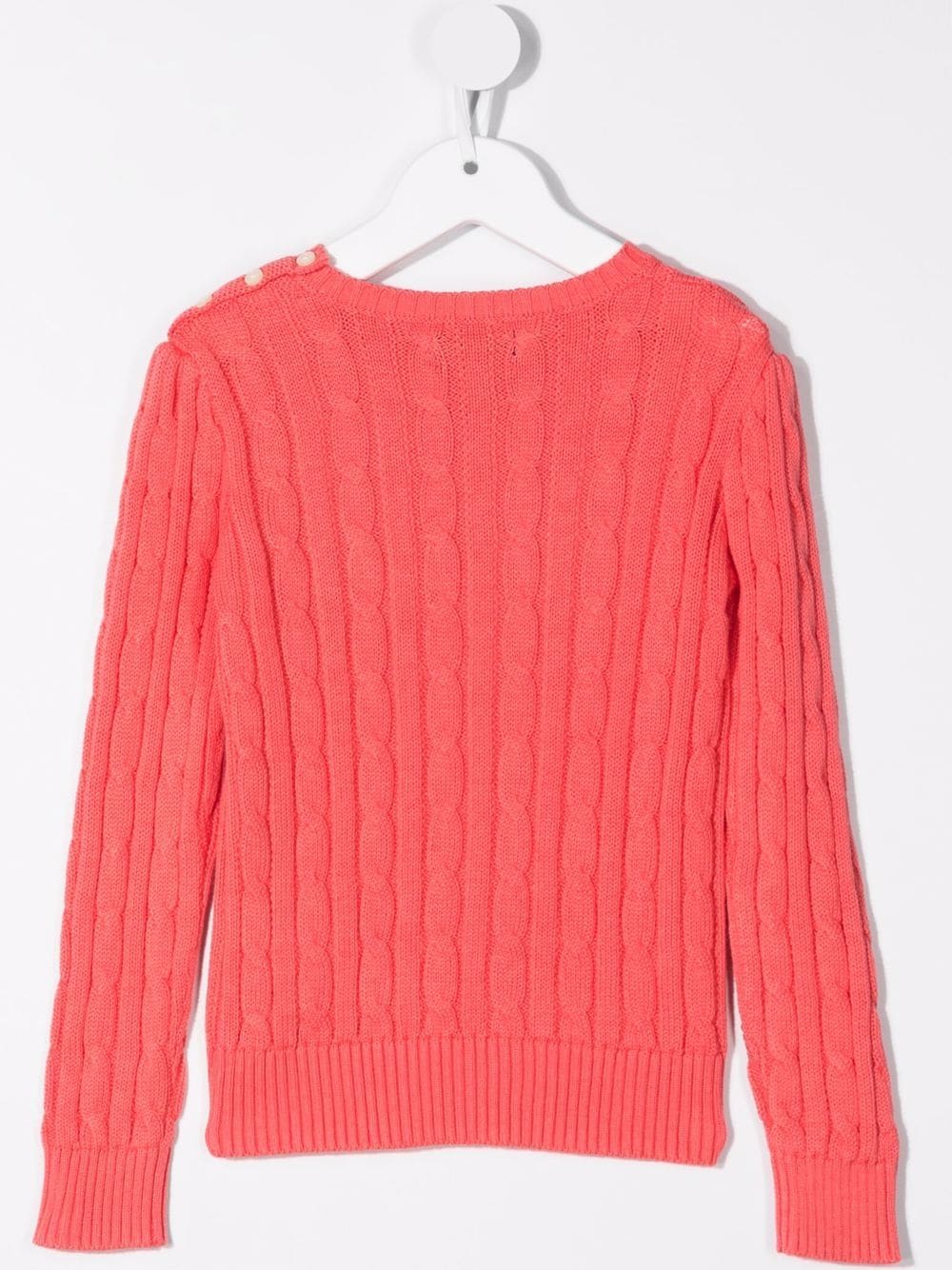 Image 2 of Ralph Lauren Kids Polo Pony cable-knit jumper