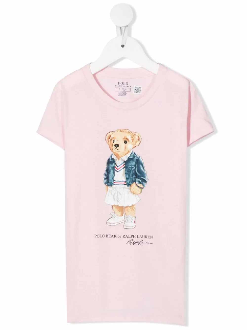 

Ralph Lauren Kids playera con motivo Polo Bear - Rosado