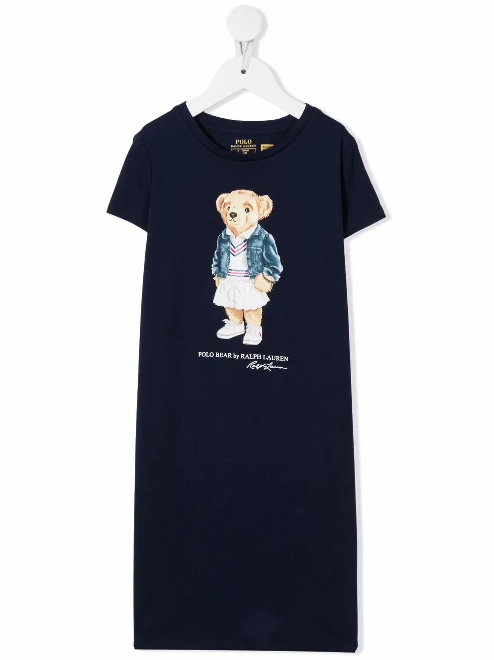 

Ralph Lauren Kids vestido estilo playera Polo Bear - Azul