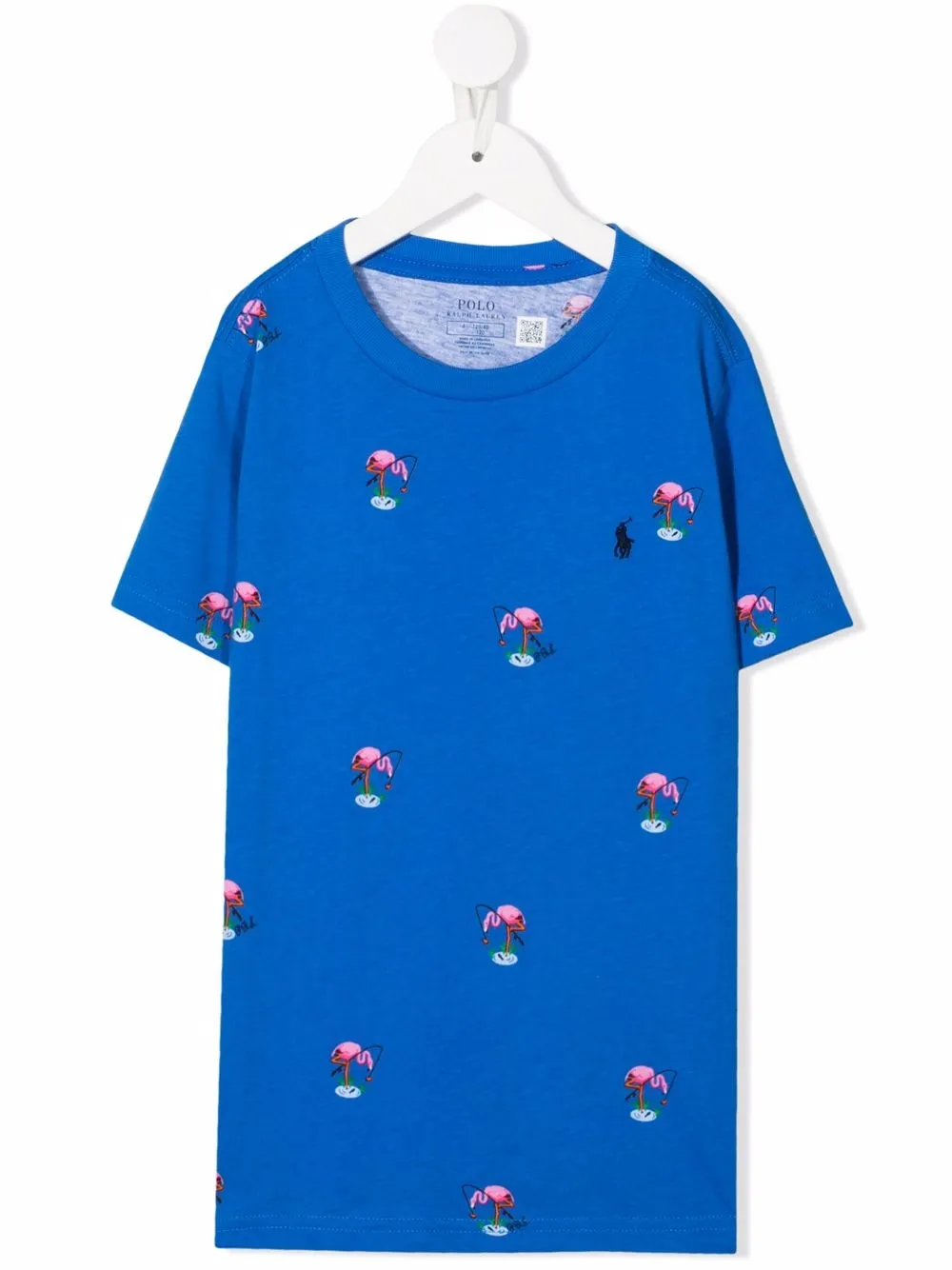 

Ralph Lauren Kids playera con estampado de flamingos - Azul