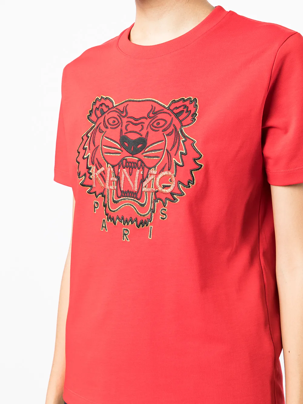 kenzo embroidered tiger t shirt