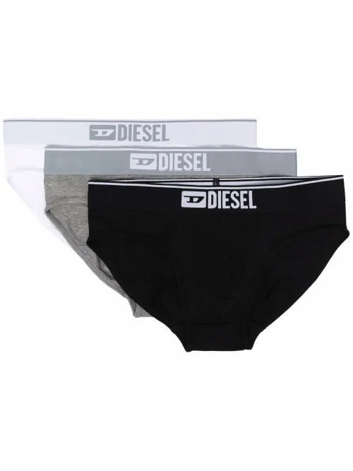 Lot de trois slips à logo - Diesel - Modalova
