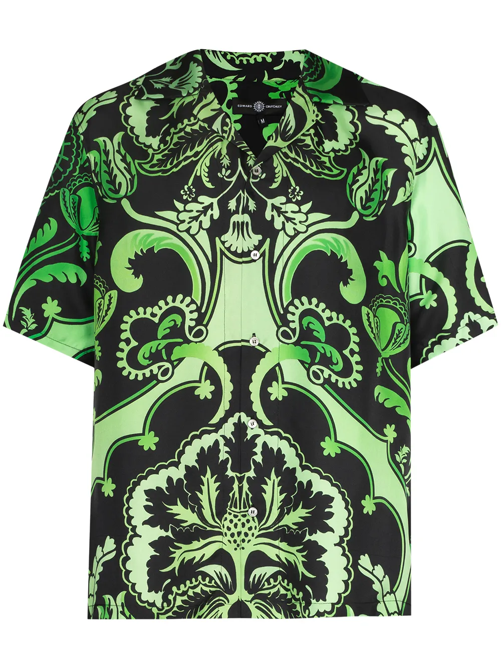 

Edward Crutchley camisa estampada - Verde