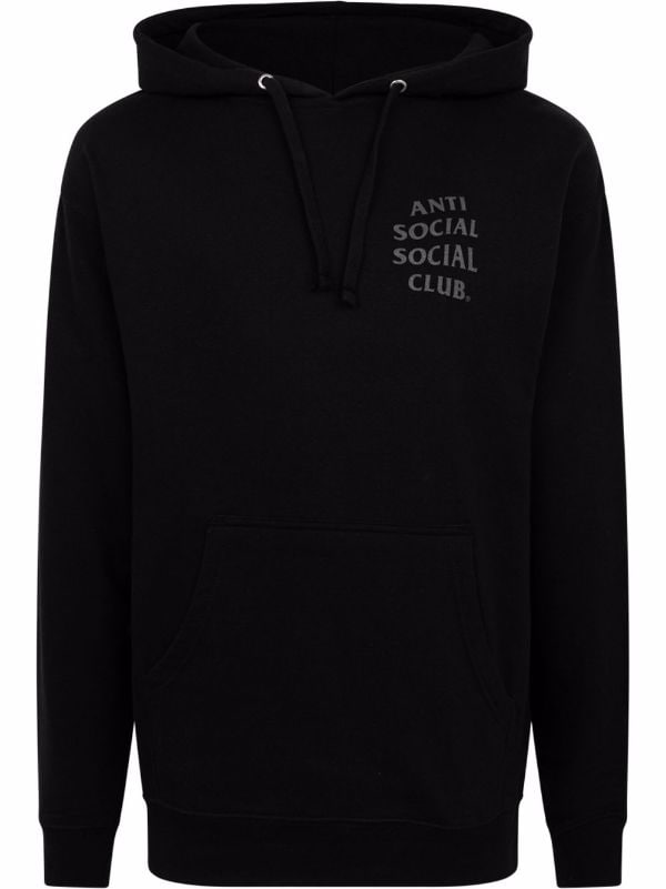 anti social social clob BLACK hoody L