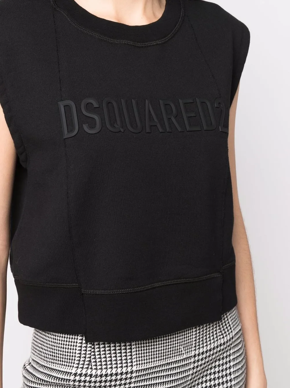 фото Dsquared2 топ с вышитым логотипом