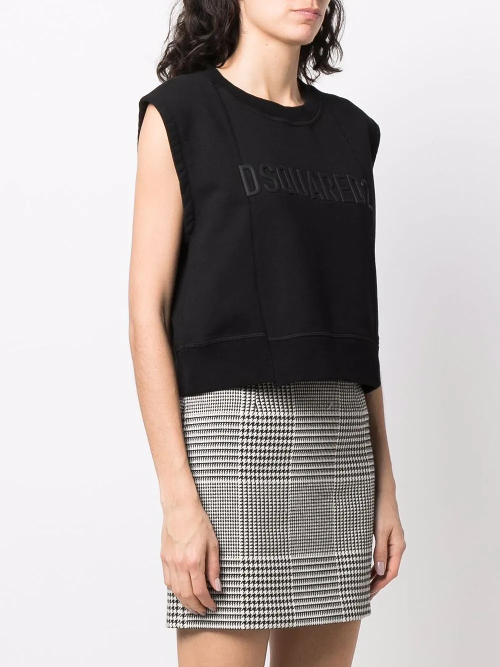 фото Dsquared2 топ с вышитым логотипом