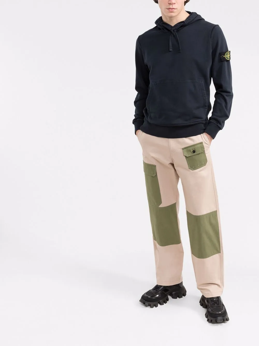 фото Stone island худи с нашивкой-логотипом