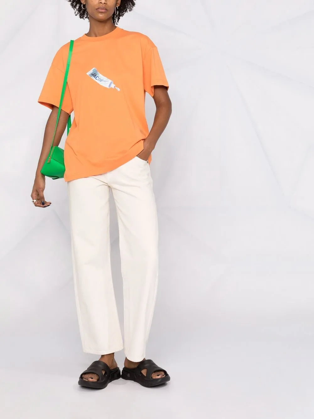 фото Jacquemus футболка с графичным принтом