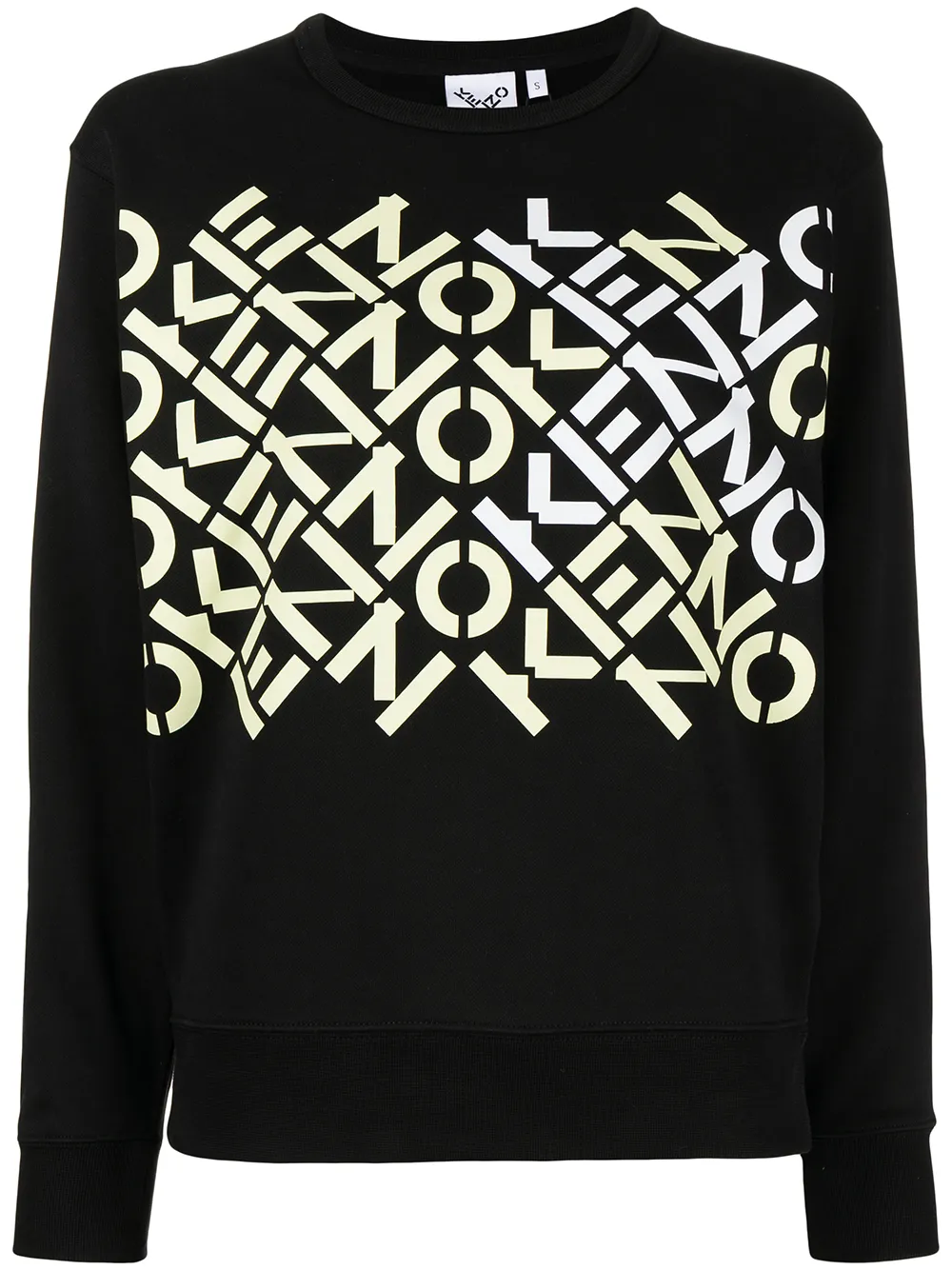 

Kenzo sudadera con logo estampado - Negro