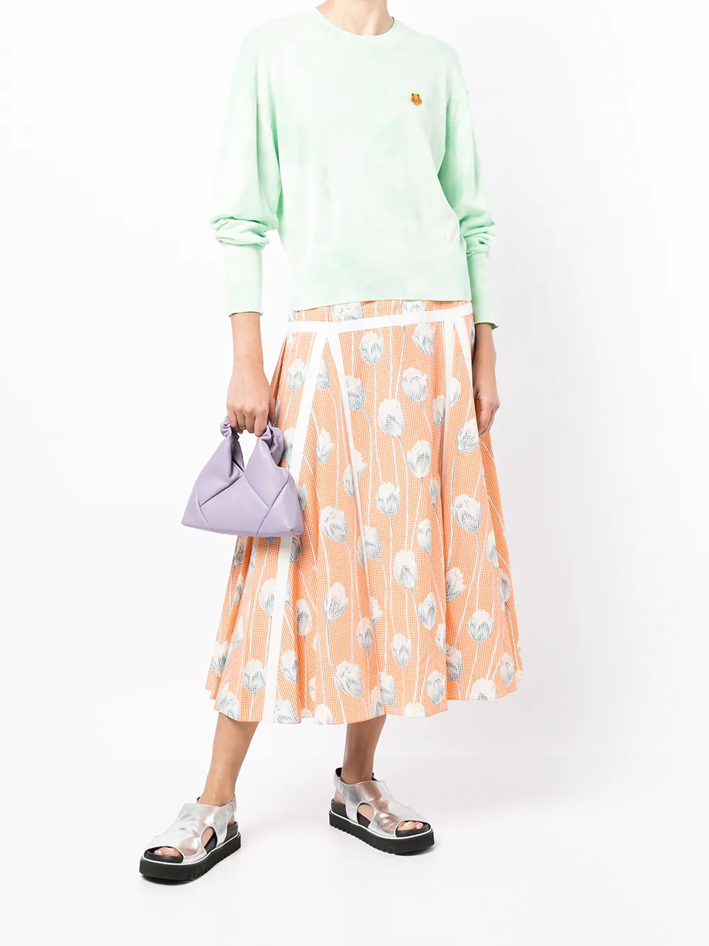 Kenzo Sweater met geborduurde tijger - Groen