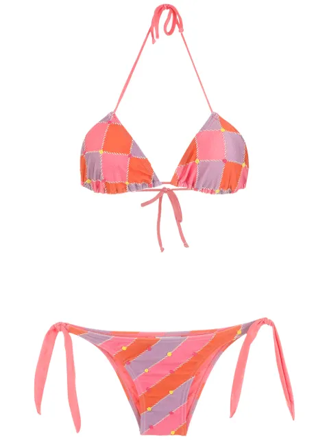 Amir Slama checked bikini set