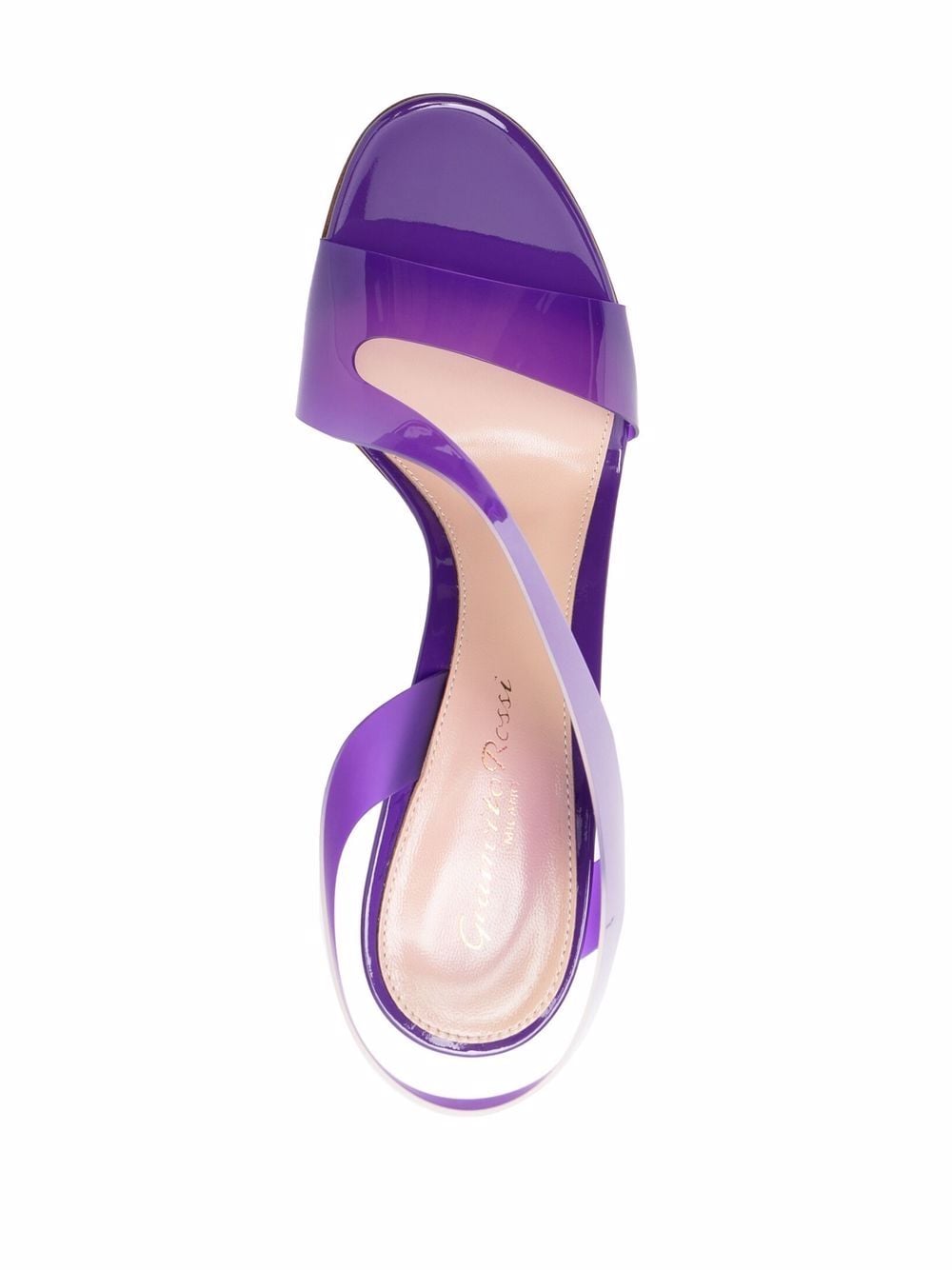 Shop Gianvito Rossi Metropolis 110mm Slingback Sandals In Purple