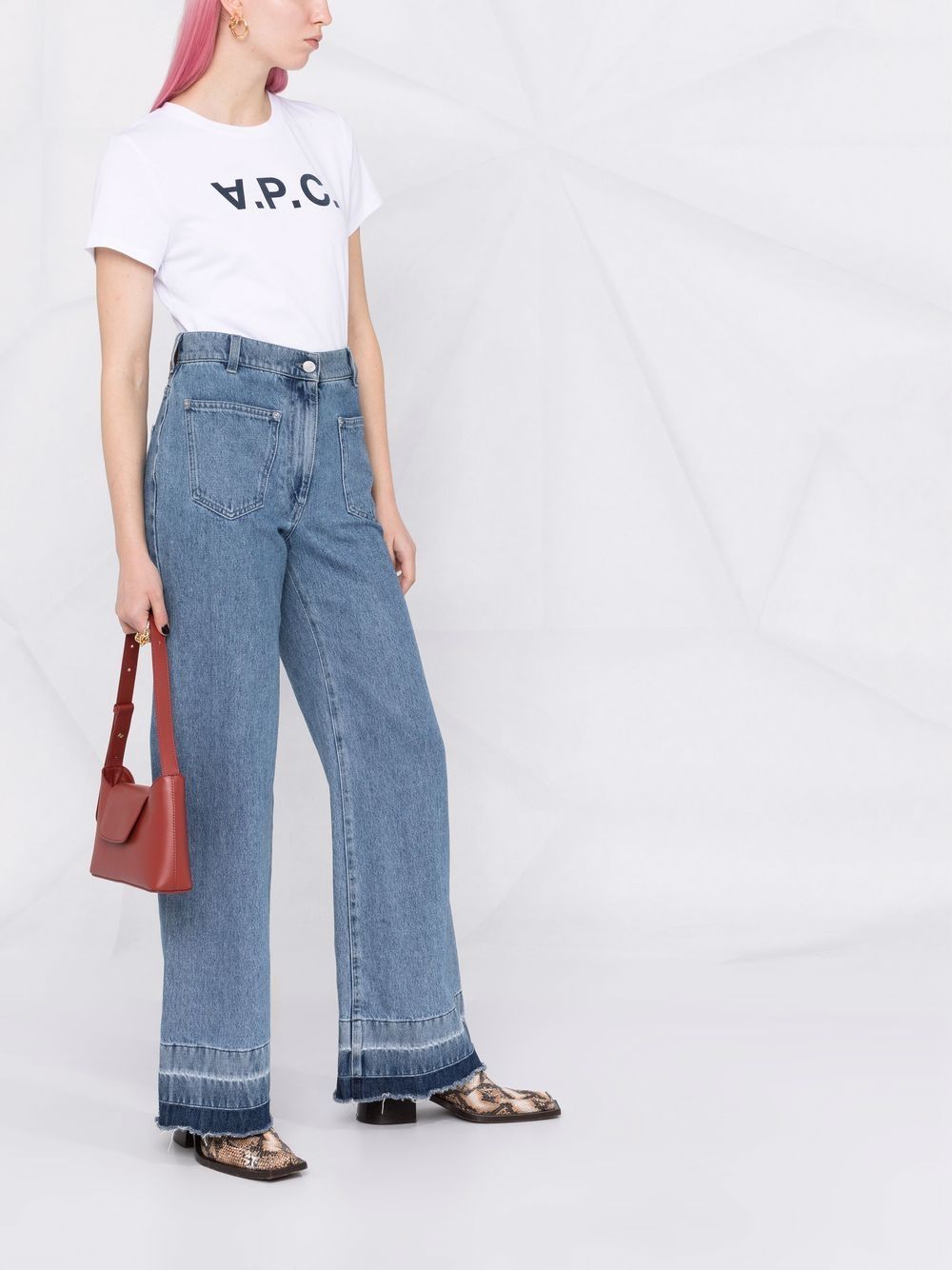 A.P.C. logo-print short-sleeve T-shirt Women