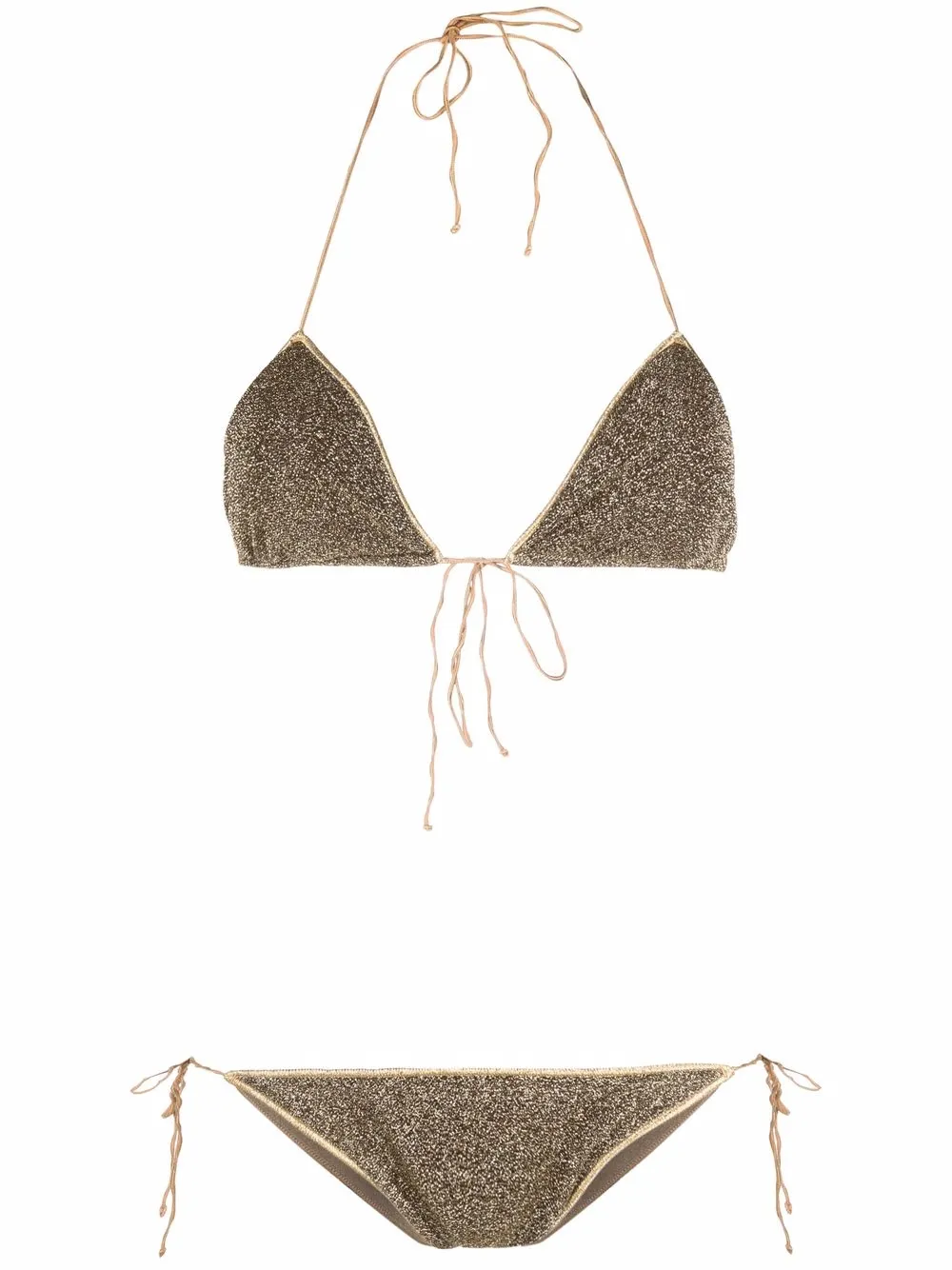 

Oséree metallic-effect bikini set - Yellow