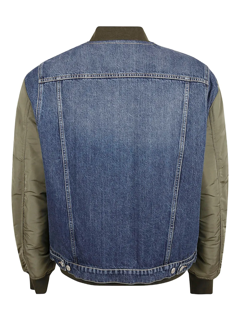 Alexander McQueen denim panelled bomber jacket | Bomber Jackets | Image 2