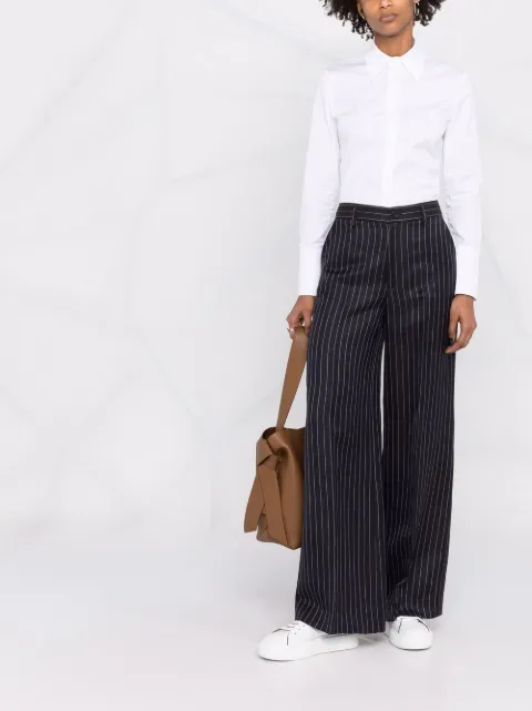 P.A.R.O.S.H. Pinstripe high-rise wide 
