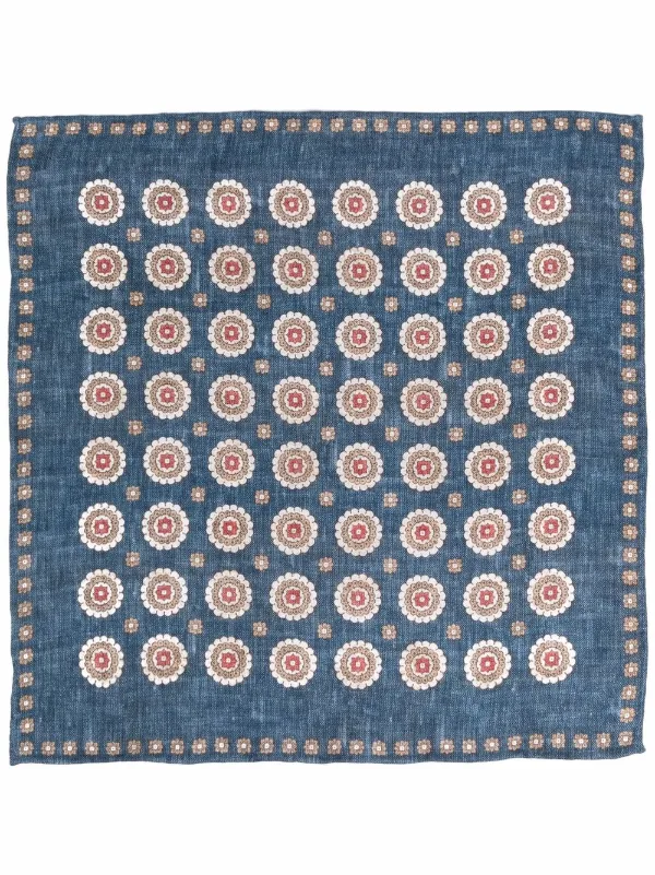 BRUNELLO CUCINELLI シルクスカーフ BRUNELLO CUCINELLI Colour-Block Silk and Linen-Blend Scarf