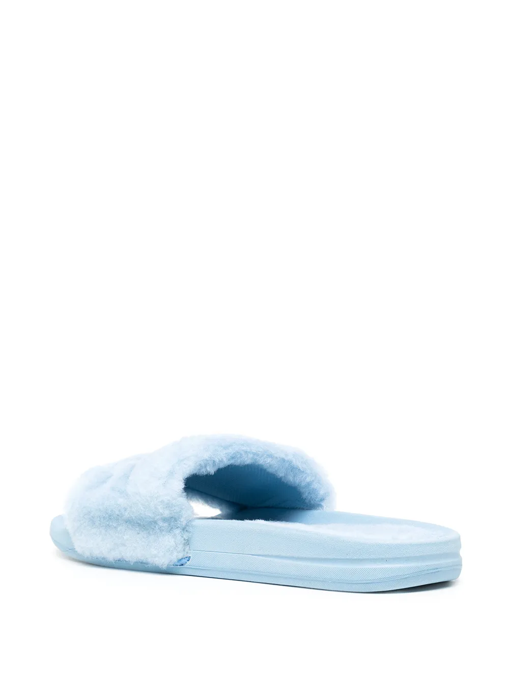 фото Apl: athletic propulsion labs logo shearling slides