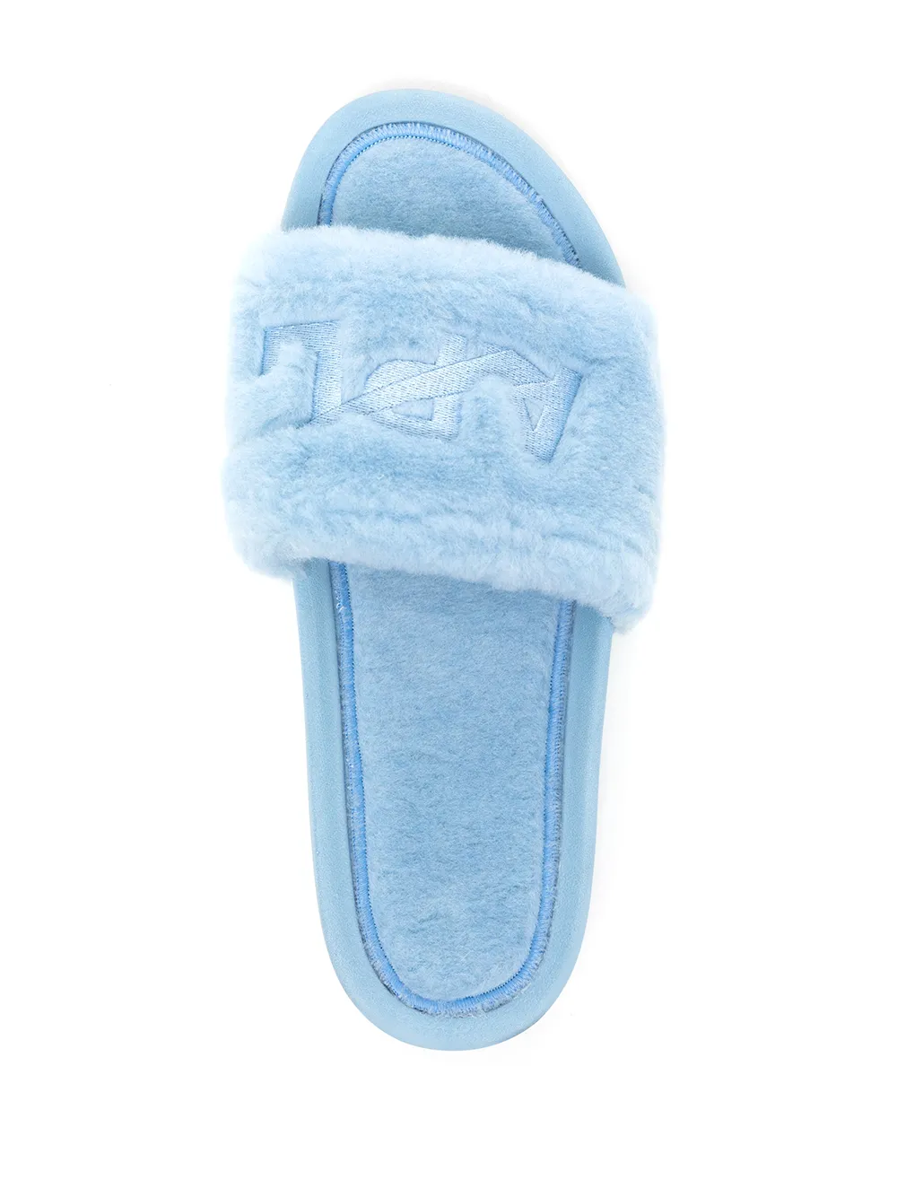 фото Apl: athletic propulsion labs logo shearling slides