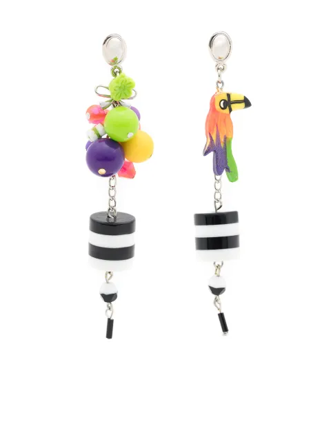 Amir Slama boucles d'oreilles pendantes à motif animal 