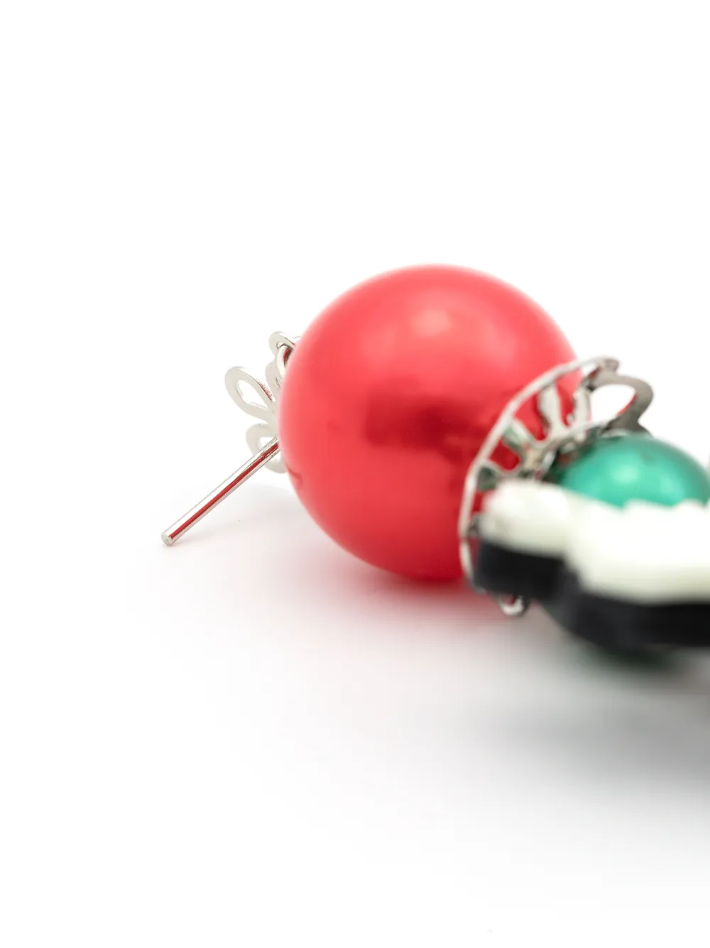 Amir Slama Reindeer-motif Drop Earrings In Black