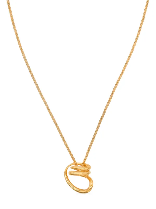 Charlotte Chesnais Round Trip Pendant Necklace | Gold | FARFETCH AZ